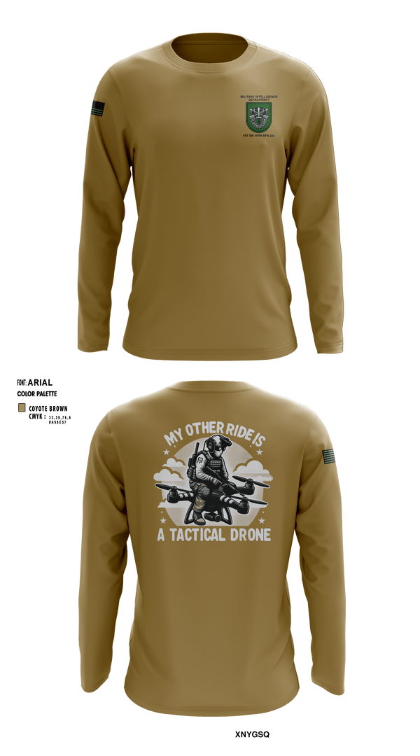 Long Sleeve Performance Shirt, MID 1-10 SFG (A), Army, Teamtime, Team time, sublimation, custom sports apparel, team uniforms, spirit wear, spiritwear, sports uniforms, custom shirts, team store, custom team store, fundraiser sports, apparel fundraiser
