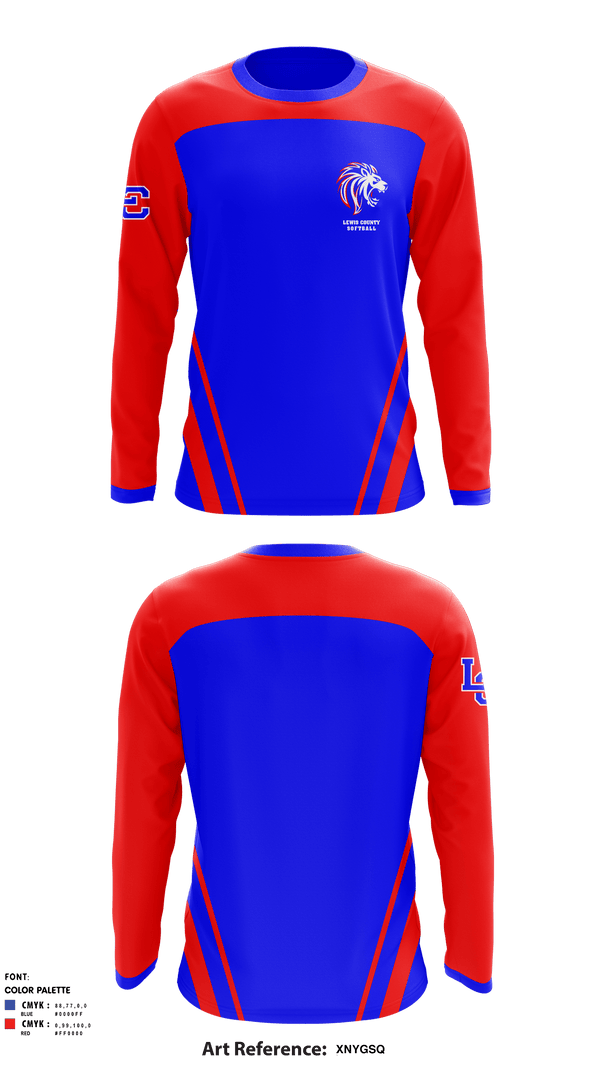 Long Sleeve Performance Shirt, Lewis County High School Softball, Softball, Teamtime, Team time, sublimation, custom sports apparel, team uniforms, spirit wear, spiritwear, sports uniforms, custom shirts, team store, custom team store, fundraiser sports, apparel fundraiser