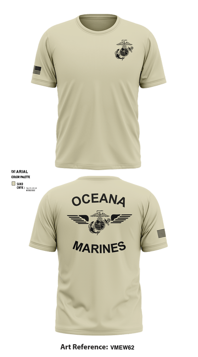 Oceana Marines 61589577 Short Sleeve Performance Shirt - 1