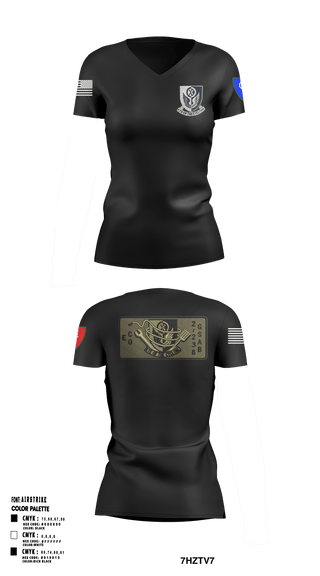 Women's Short Sleeve Vneck Shirt, 1438th CTC, National Guard, Teamtime, Team time, sublimation, custom sports apparel, team uniforms, spirit wear, spiritwear, sports uniforms, custom shirts, team store, custom team store, fundraiser sports, apparel fundraiser