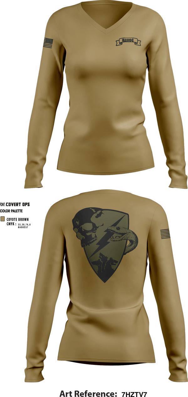 Women's Long Sleeve Vneck Shirt, , Army, Teamtime, Team time, sublimation, custom sports apparel, team uniforms, spirit wear, spiritwear, sports uniforms, custom shirts, team store, custom team store, fundraiser sports, apparel fundraiser