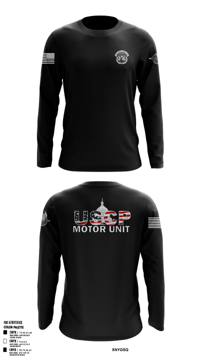 USCP Motor Unit 10127090 Long Sleeve Performance Shirt - 52