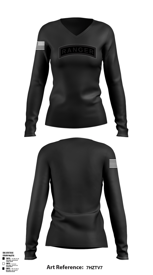 Women's Long Sleeve Vneck Shirt, , Army, Teamtime, Team time, sublimation, custom sports apparel, team uniforms, spirit wear, spiritwear, sports uniforms, custom shirts, team store, custom team store, fundraiser sports, apparel fundraiser