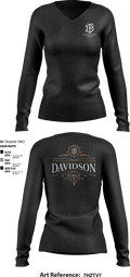 Davidson Forge 39779422 Women's Long Sleeve V-neck Shirt - 7