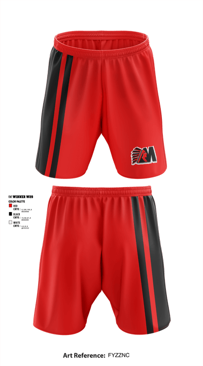 McCormick Middle School Cheer 3714957 Athletic Shorts With Pockets - 1