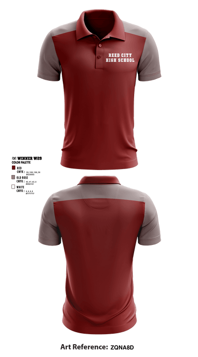 Reed City High School 86806155 Short Sleeve Performance Polo - 1