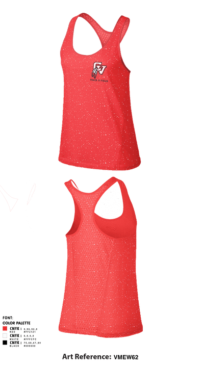 Big Reds 457839852 Women's Track Singlet - 1