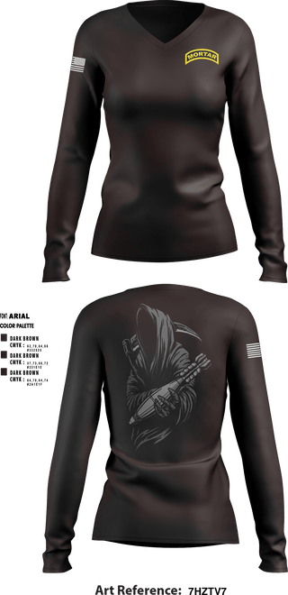 Women's Long Sleeve Vneck Shirt, , Army, Teamtime, Team time, sublimation, custom sports apparel, team uniforms, spirit wear, spiritwear, sports uniforms, custom shirts, team store, custom team store, fundraiser sports, apparel fundraiser