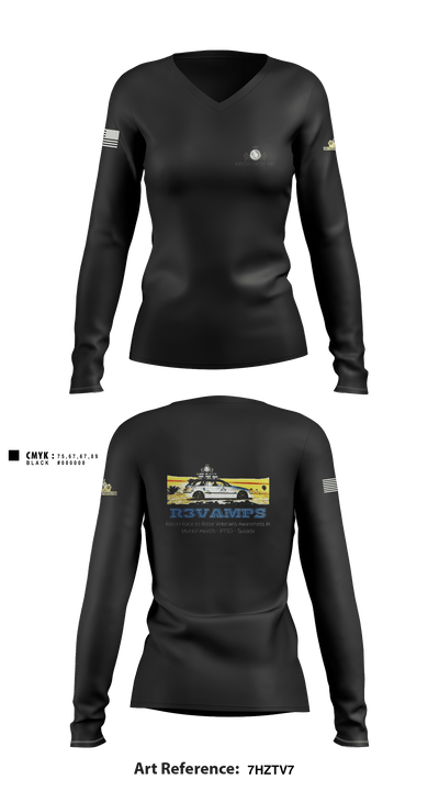 Recon Chief Inc. 84611298 Women's Long Sleeve V-neck Shirt - 1