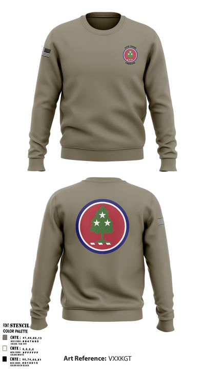 30th Troop Command 1256975 Crew Neck Sweatshirt - 1