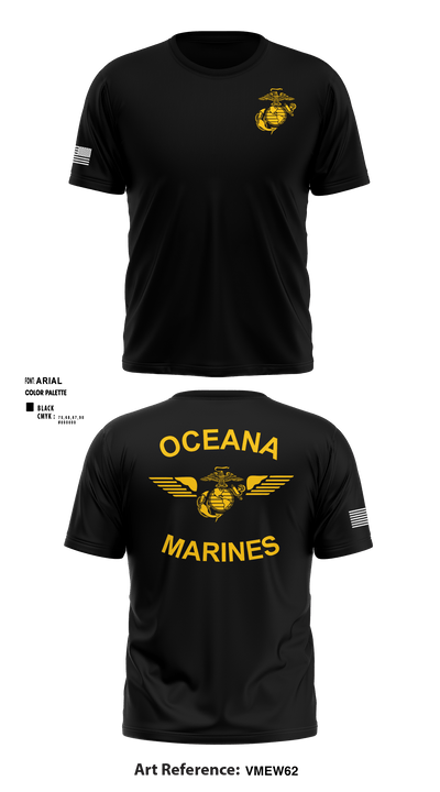 Oceana Marines 61589577 Short Sleeve Performance Shirt - 5