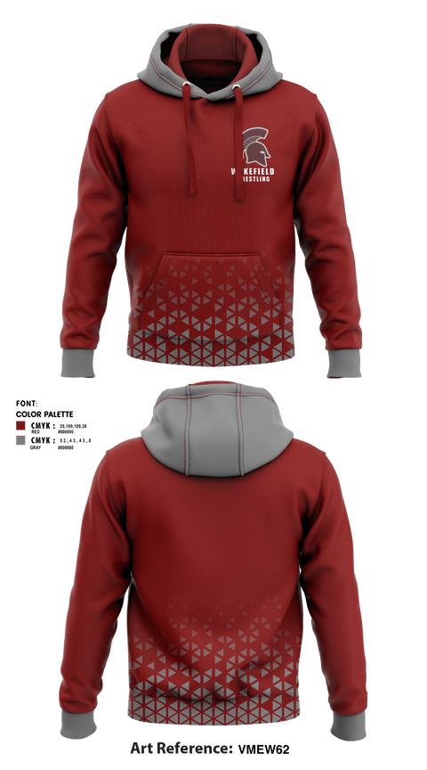 Hoodie, Wakefield High School Wrestling, Wrestling, Teamtime, Team time, sublimation, custom sports apparel, team uniforms, spirit wear, spiritwear, sports uniforms, custom shirts, team store, custom team store, fundraiser sports, apparel fundraiser