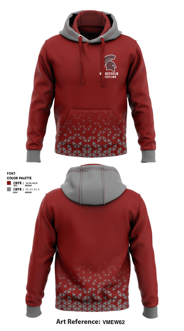 Hoodie, Wakefield High School Wrestling, Wrestling, Teamtime, Team time, sublimation, custom sports apparel, team uniforms, spirit wear, spiritwear, sports uniforms, custom shirts, team store, custom team store, fundraiser sports, apparel fundraiser