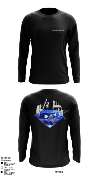 Long Sleeve Performance Shirt, LittleRockDog’sDiamond Properties, Men's Basketball, Teamtime, Team time, sublimation, custom sports apparel, team uniforms, spirit wear, spiritwear, sports uniforms, custom shirts, team store, custom team store, fundraiser sports, apparel fundraiser
