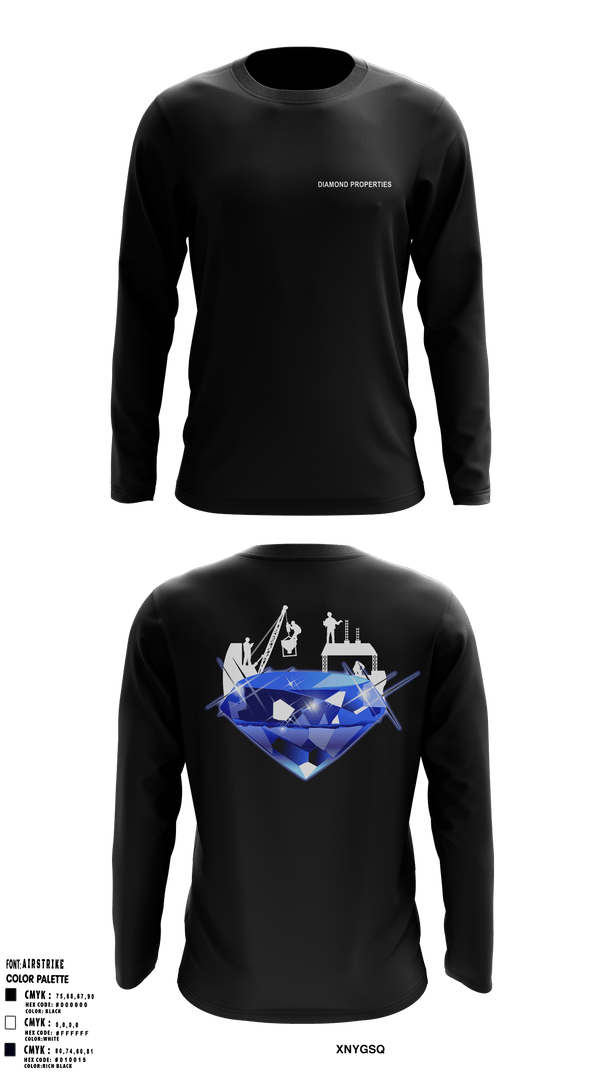 Long Sleeve Performance Shirt, LittleRockDog’sDiamond Properties, Men's Basketball, Teamtime, Team time, sublimation, custom sports apparel, team uniforms, spirit wear, spiritwear, sports uniforms, custom shirts, team store, custom team store, fundraiser sports, apparel fundraiser