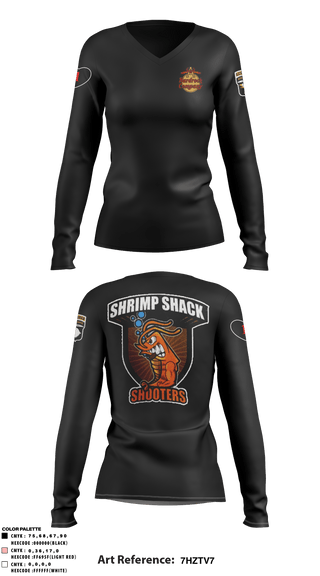 Women's Long Sleeve Vneck Shirt, , Army, Teamtime, Team time, sublimation, custom sports apparel, team uniforms, spirit wear, spiritwear, sports uniforms, custom shirts, team store, custom team store, fundraiser sports, apparel fundraiser
