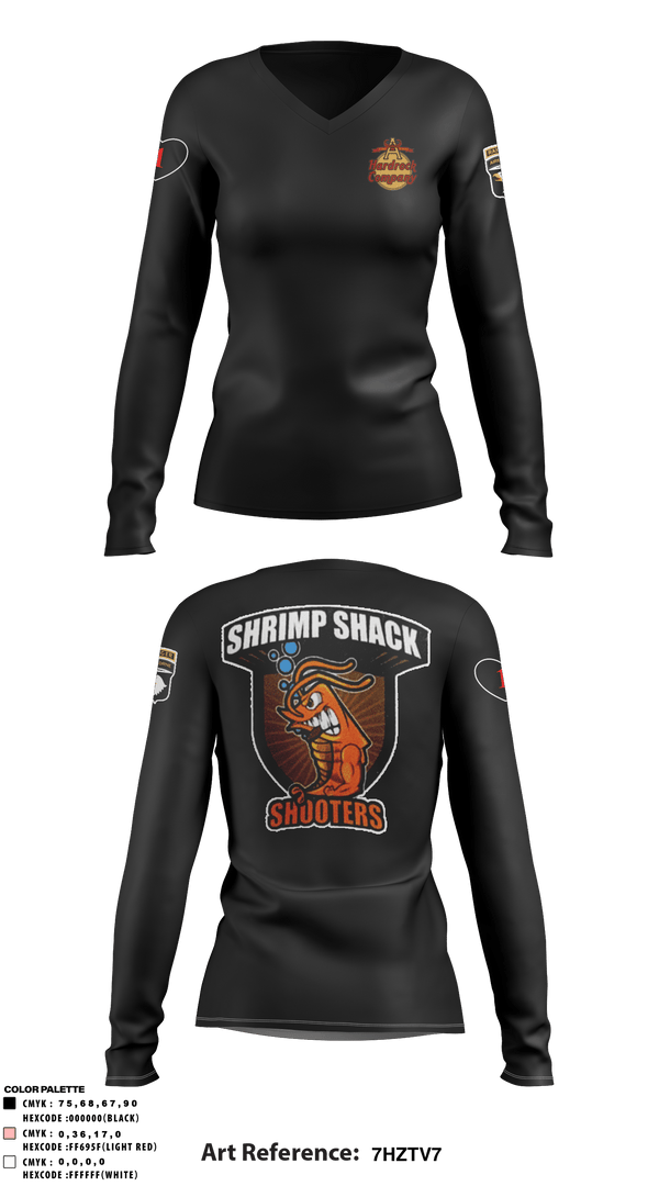 Women's Long Sleeve Vneck Shirt, , Army, Teamtime, Team time, sublimation, custom sports apparel, team uniforms, spirit wear, spiritwear, sports uniforms, custom shirts, team store, custom team store, fundraiser sports, apparel fundraiser