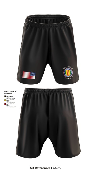 Liberty County, GA; VVA Chapter 789 5538310 Athletic Shorts With Pockets - 1