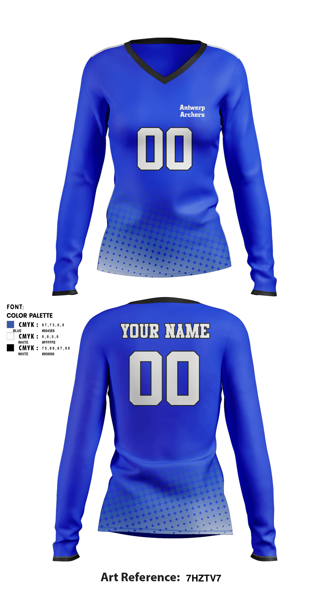  Womens Jersey Name V-Neck T-Shirt : Clothing, Shoes