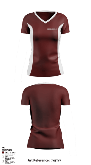 Women's Short Sleeve Vneck Shirt, Shenandoah High School, Spirit Store, Teamtime, Team time, sublimation, custom sports apparel, team uniforms, spirit wear, spiritwear, sports uniforms, custom shirts, team store, custom team store, fundraiser sports, apparel fundraiser