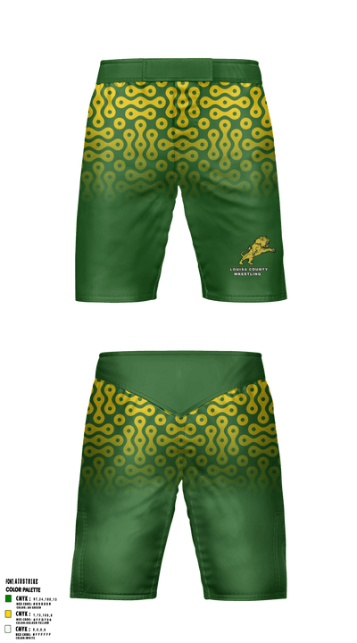 Louisa County High School Wrestling 22462068 Fight Shorts - 29