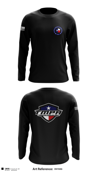 Texas Municipal Police Association 6518461 Long Sleeve Performance Shirt - 1