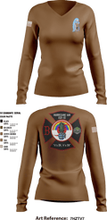 DDT 20743334 Women's Long Sleeve V-neck Shirt - 3