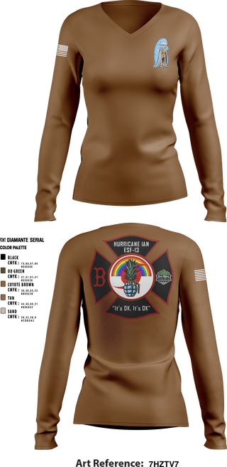 Women's Long Sleeve Vneck Shirt, , Police, Teamtime, Team time, sublimation, custom sports apparel, team uniforms, spirit wear, spiritwear, sports uniforms, custom shirts, team store, custom team store, fundraiser sports, apparel fundraiser