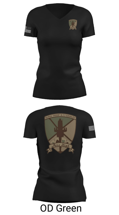 6-17 CAV 92718622 Women's Short Sleeve V-neck Shirt - 22