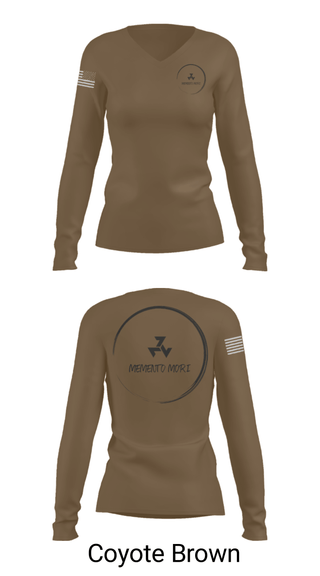 Women's Long Sleeve Vneck Shirt, , Army, Teamtime, Team time, sublimation, custom sports apparel, team uniforms, spirit wear, spiritwear, sports uniforms, custom shirts, team store, custom team store, fundraiser sports, apparel fundraiser