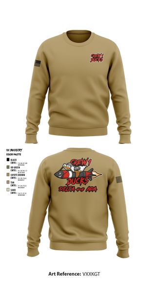 Crew Neck Sweatshirt, , Army, Teamtime, Team time, sublimation, custom sports apparel, team uniforms, spirit wear, spiritwear, sports uniforms, custom shirts, team store, custom team store, fundraiser sports, apparel fundraiser