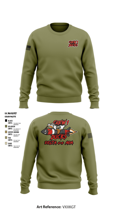 Delta 4-5 58559779 Crew Neck Sweatshirt - 2