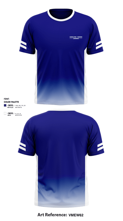 Carrollton-Farmers Branch Lacrosse 21590077 Short Sleeve Performance Shirt - 1
