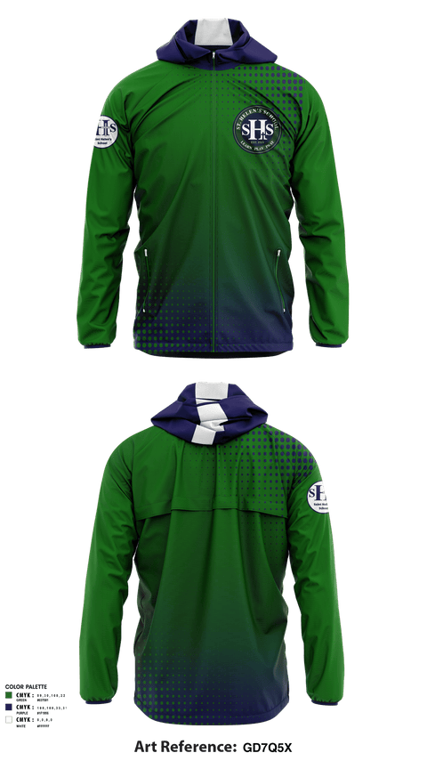 Windbreaker, St Helens School, Spirit Store, Teamtime, Team time, sublimation, custom sports apparel, team uniforms, spirit wear, spiritwear, sports uniforms, custom shirts, team store, custom team store, fundraiser sports, apparel fundraiser