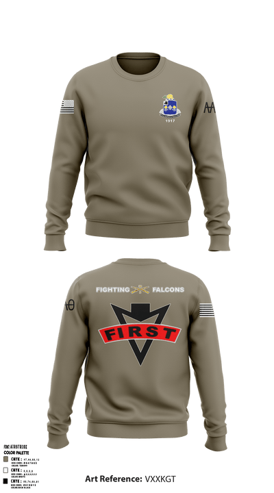 Fighting Falcons 2-39 IN 61217991 Crew Neck Sweatshirt - 4