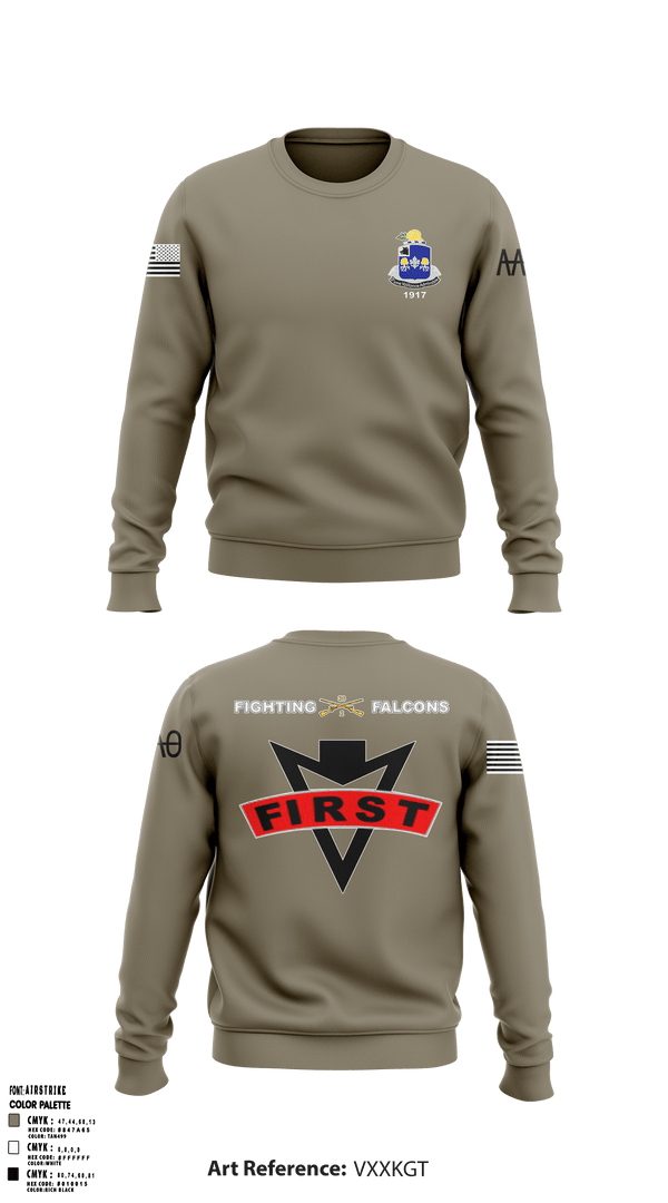 Crew Neck Sweatshirt, , Army, Teamtime, Team time, sublimation, custom sports apparel, team uniforms, spirit wear, spiritwear, sports uniforms, custom shirts, team store, custom team store, fundraiser sports, apparel fundraiser