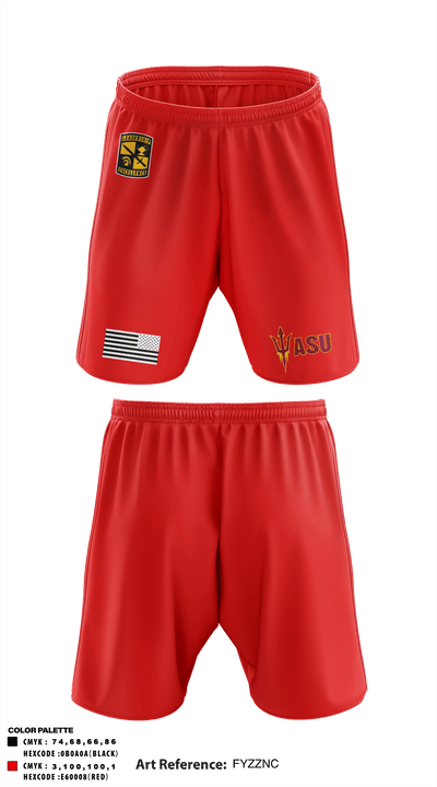 ASU ARMY ROTC 63984881 Athletic Shorts With Pockets - 2