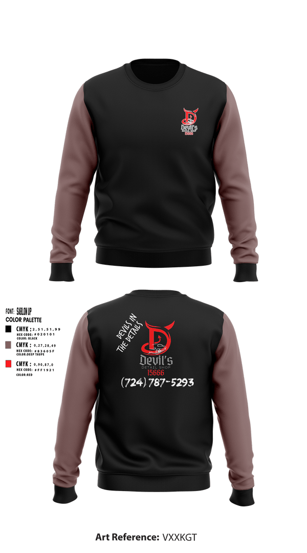 Crew Neck Sweatshirt, Devils Detail ShopDevils Detail Shop, , Teamtime, Team time, sublimation, custom sports apparel, team uniforms, spirit wear, spiritwear, sports uniforms, custom shirts, team store, custom team store, fundraiser sports, apparel fundraiser