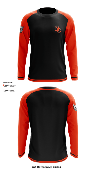 North Canton Hoover Vikings 38397364 Long Sleeve Performance Shirt - 4
