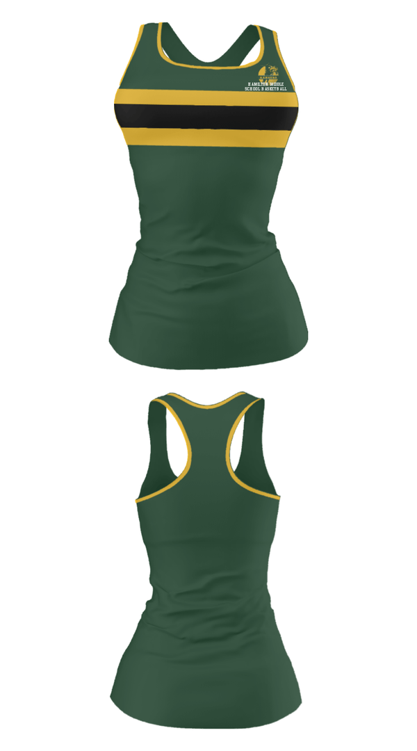 Tank Top, Hamilton Middle School Basketball, Women's Basketball, Teamtime, Team time, sublimation, custom sports apparel, team uniforms, spirit wear, spiritwear, sports uniforms, custom shirts, team store, custom team store, fundraiser sports, apparel fundraiser