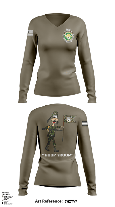 HQ/977 MP Company 16106573 Women's Long Sleeve V-neck Shirt - 3