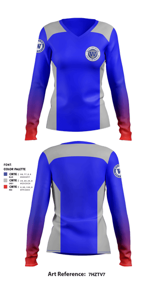 Women's Long Sleeve Vneck Shirt, Walled Lake Western High School Softball, Softball, Teamtime, Team time, sublimation, custom sports apparel, team uniforms, spirit wear, spiritwear, sports uniforms, custom shirts, team store, custom team store, fundraiser sports, apparel fundraiser