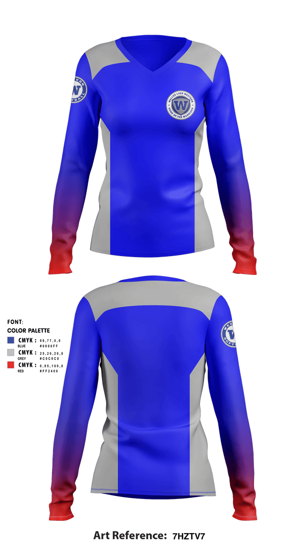 Women's Long Sleeve Vneck Shirt, Walled Lake Western High School Softball, Softball, Teamtime, Team time, sublimation, custom sports apparel, team uniforms, spirit wear, spiritwear, sports uniforms, custom shirts, team store, custom team store, fundraiser sports, apparel fundraiser
