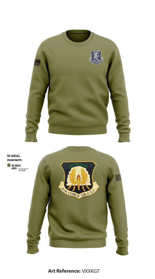 Crew Neck Sweatshirt, , Air Force, Teamtime, Team time, sublimation, custom sports apparel, team uniforms, spirit wear, spiritwear, sports uniforms, custom shirts, team store, custom team store, fundraiser sports, apparel fundraiser