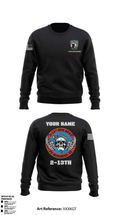 D Co 2-13 AVN REGT_SOLDIERS 19374503 Crew Neck Sweatshirt - 6