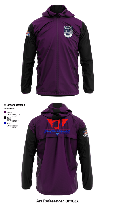 Blue-Collar Workers LLC 20683882 Windbreaker - 1
