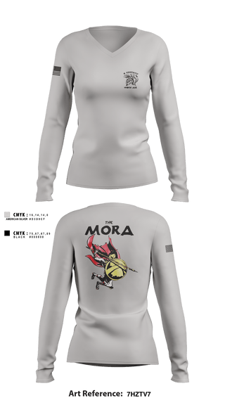 Women's Long Sleeve Vneck Shirt, 449th, Army, Teamtime, Team time, sublimation, custom sports apparel, team uniforms, spirit wear, spiritwear, sports uniforms, custom shirts, team store, custom team store, fundraiser sports, apparel fundraiser