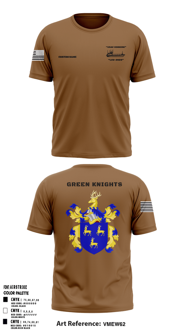 Short Sleeve Performance Shirt, Hobkirk Green Knights, Army, Teamtime, Team time, sublimation, custom sports apparel, team uniforms, spirit wear, spiritwear, sports uniforms, custom shirts, team store, custom team store, fundraiser sports, apparel fundraiser