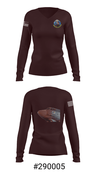 5th AMXS 66164190 Women's Long Sleeve V-neck Shirt - 37