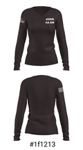 418th CA BN 32787115 Women's Long Sleeve V-neck Shirt - 36